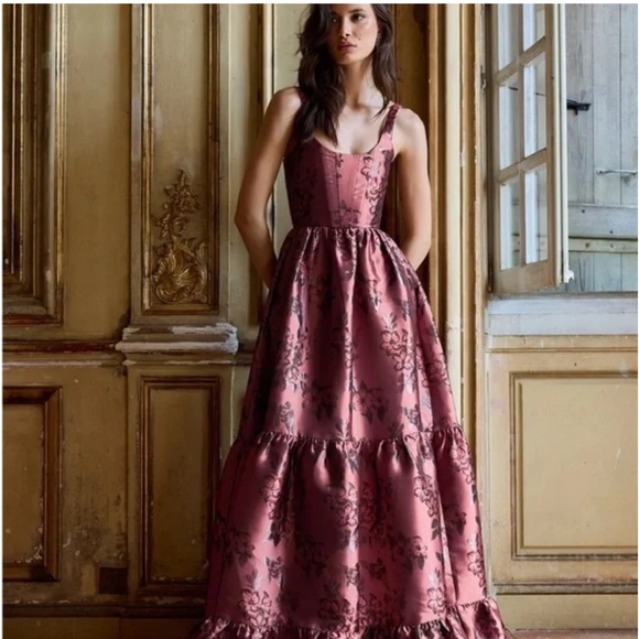 V. Chapman The Avery Dress Baroque Floral - Picture 2 of 7